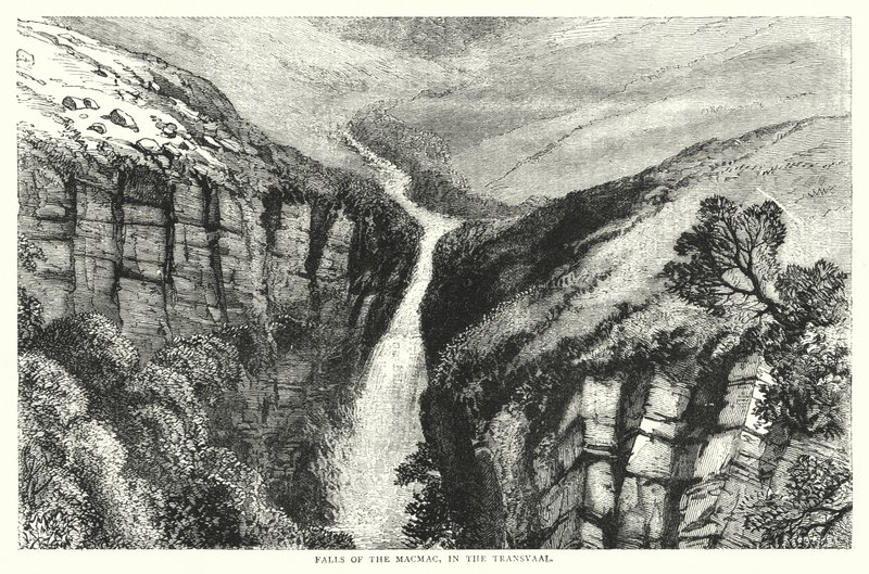 Falls of the Macmac, in the Transvaal by English School