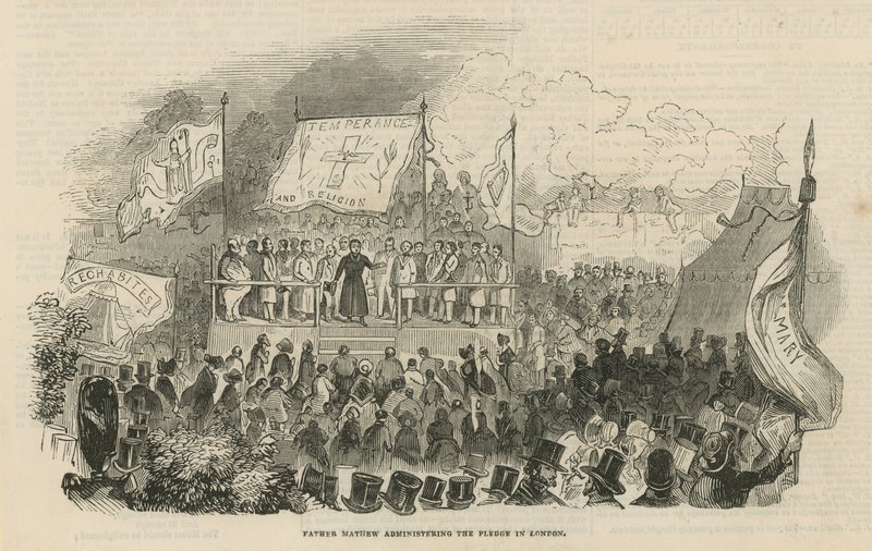 Father Theobald Mathew Administering the Pledge in London by English School