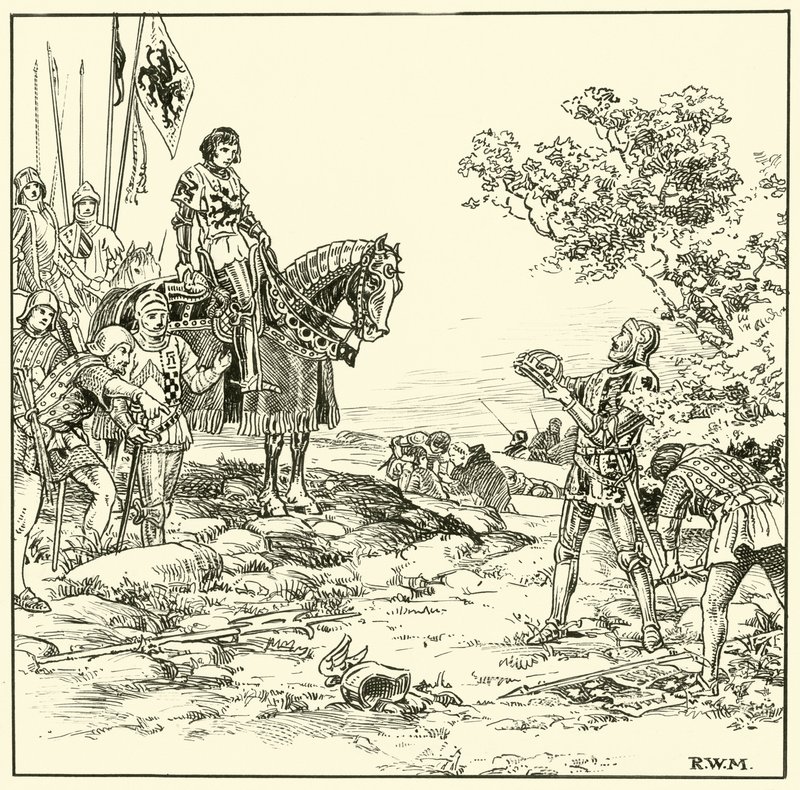 Finding the Crown at Bosworth by English School