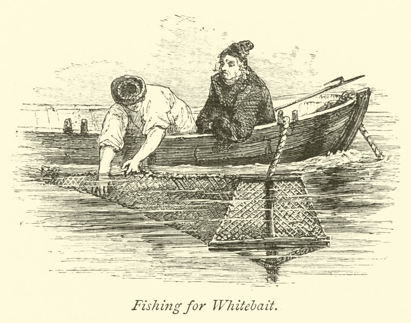 Fishing for Whitebait by English School