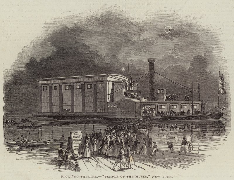 Floating Theatre, "Temple of the Muses," New York by English School