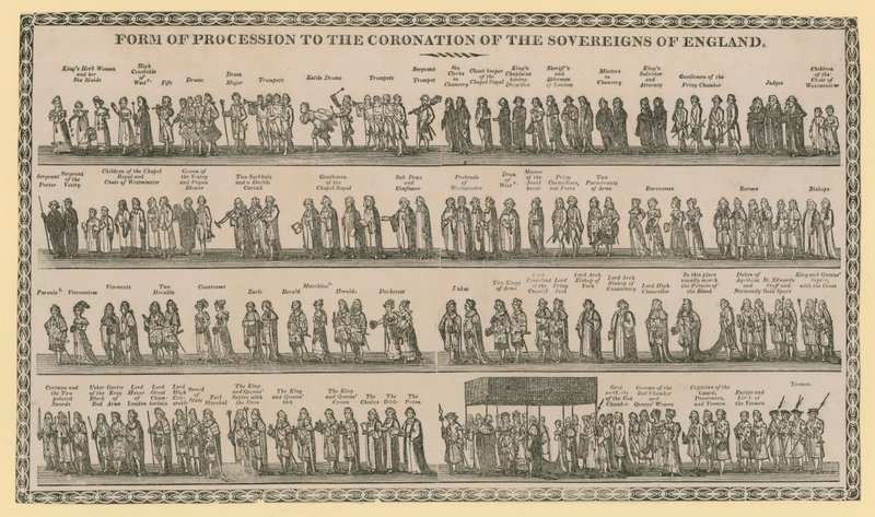 Form of Procession to the Coronation of the Sovereigns of England by English School