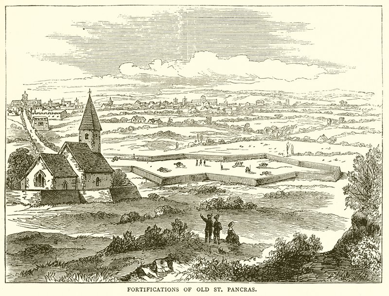 Fortification of Old St. Pancras by English School