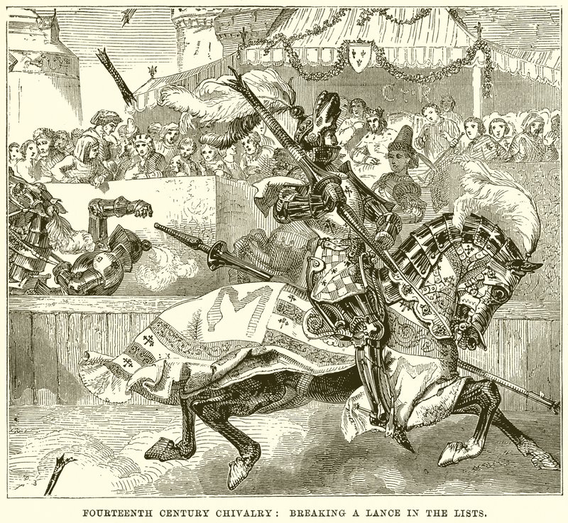 Fourteenth Century Chivalry: Breaking a Lance in the Lists by English School