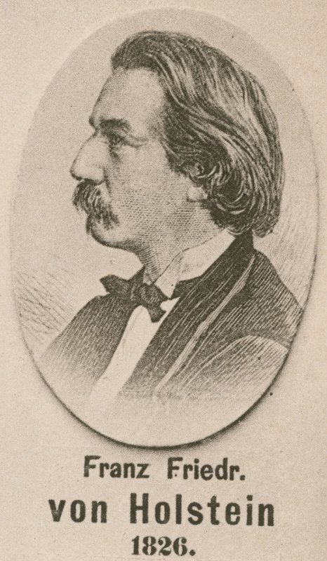 Franz Friedrich von Holstein (engraving) by English School