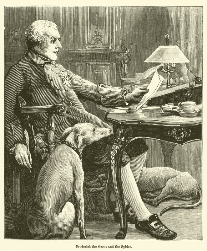 Frederick the Great and the Spider by English School