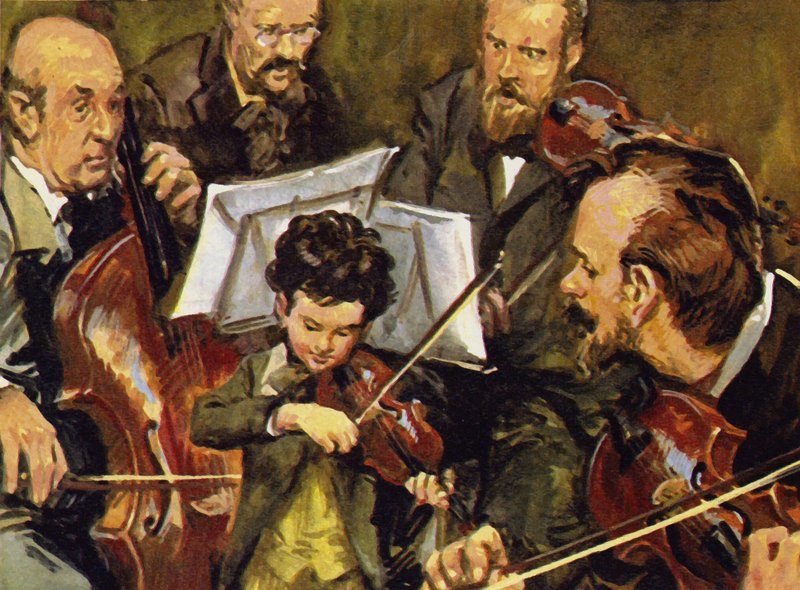 Fritz played with his father