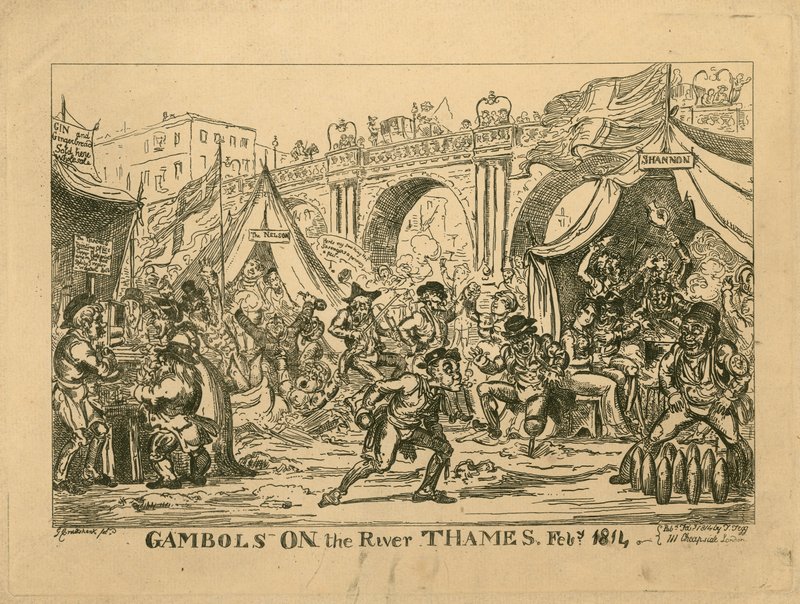 Frost Fair of 1814 by English School
