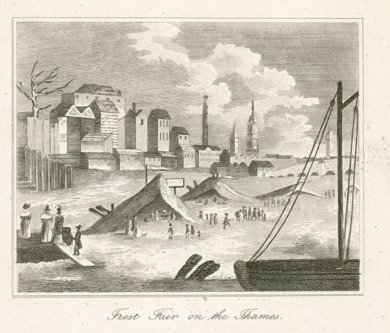 Frost Fair on the Thames by English School