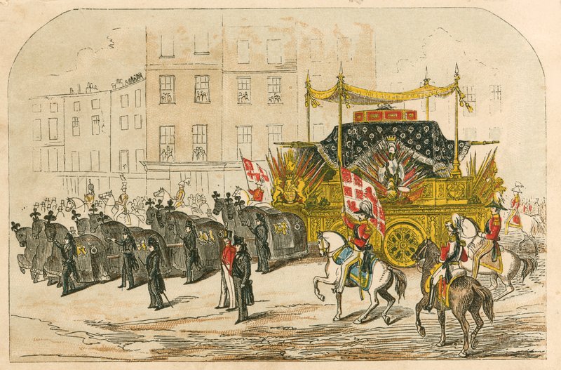 Funeral Car of the Duke of Wellington by English School