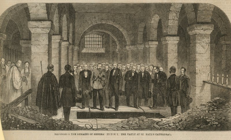 Funeral of Sir Thomas Picton by English School