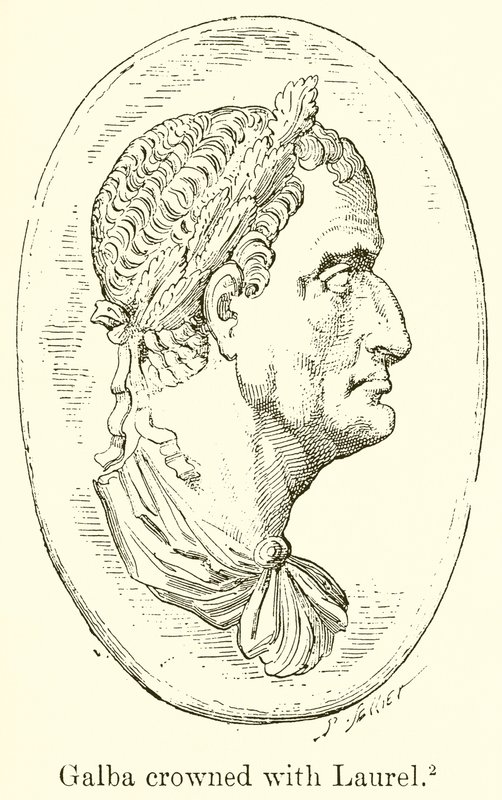 Galba Crowned with Laurel by English School