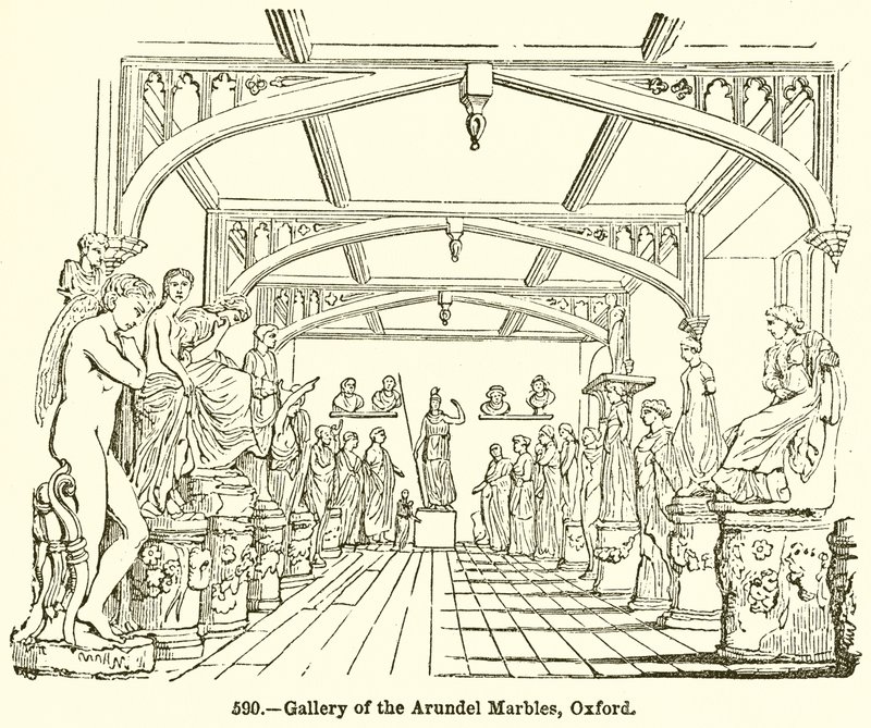 Gallery of the Arundel Marbles, Oxford by English School