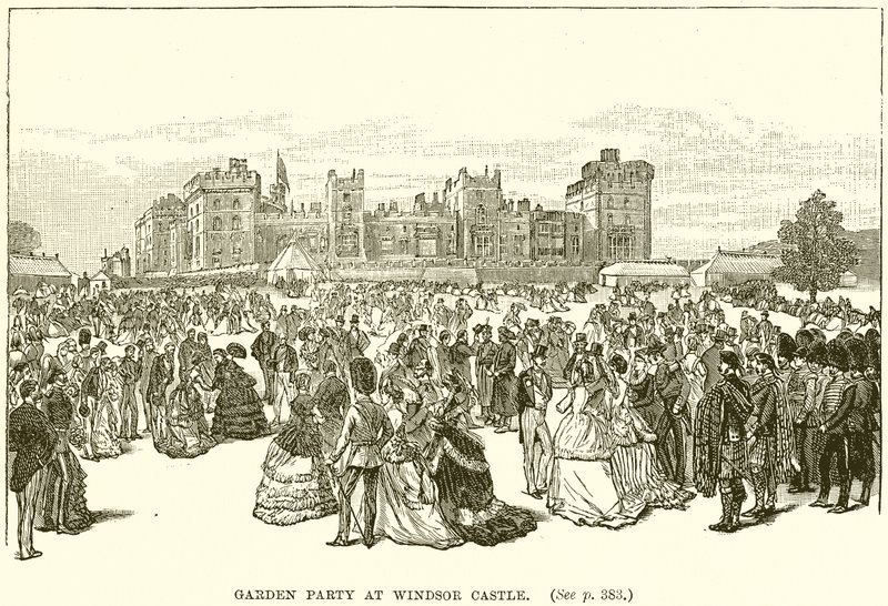 Garden Party at Windsor Castle by English School