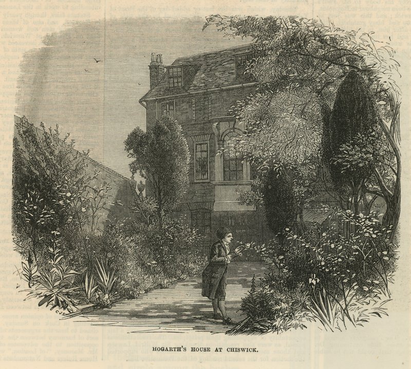 Garden at the House of William Hogarth by English School