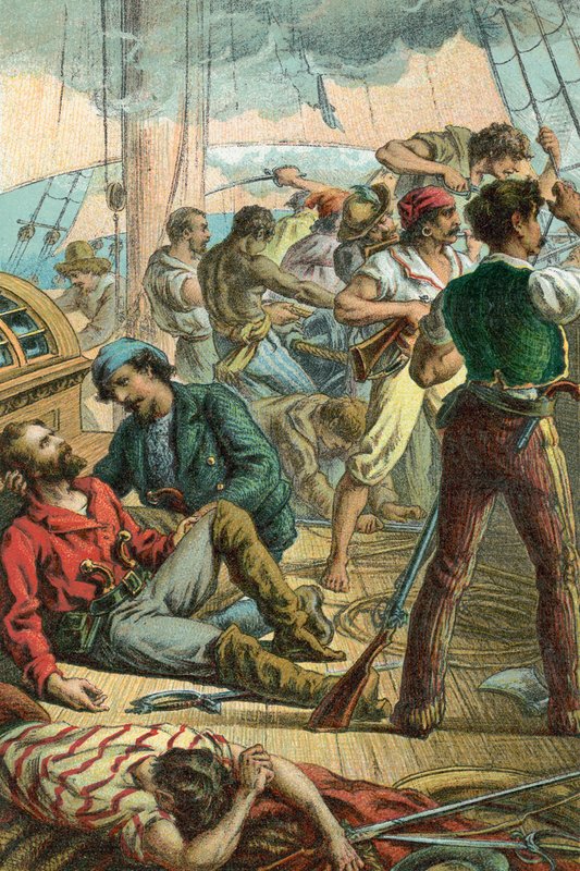 Garibaldi Wounded on Board the 