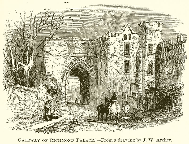 Gateway of Richmond Palace by English School