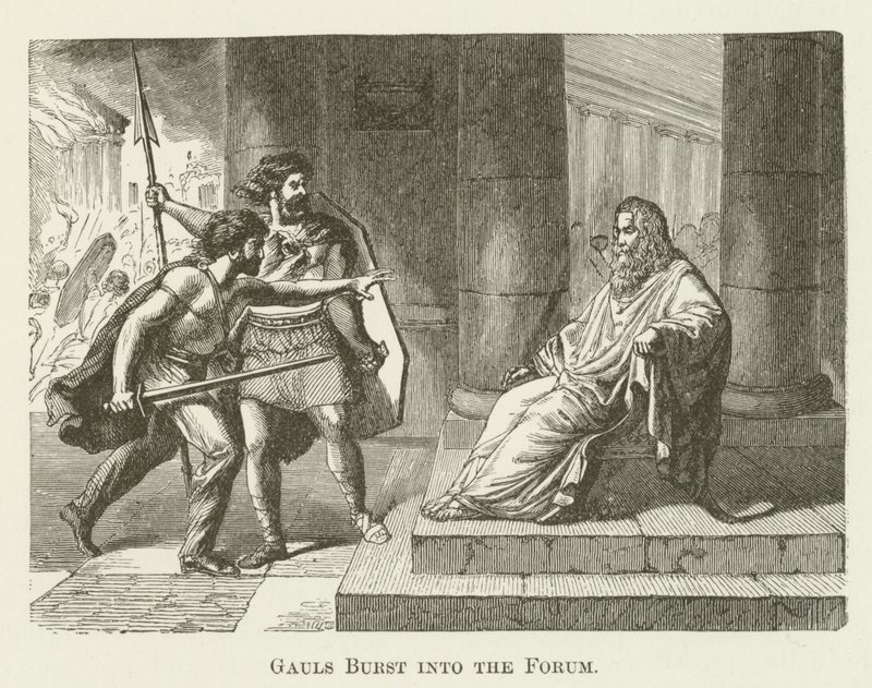 Gauls Burst into the Forum by English School