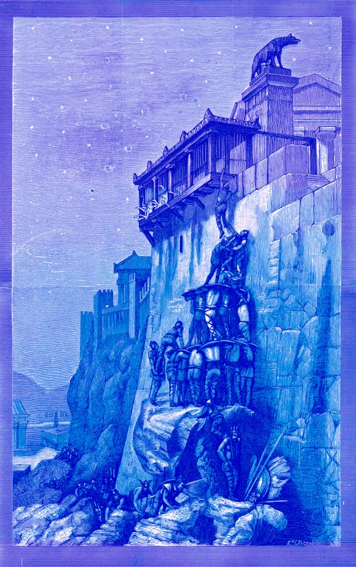 Geese of the Capitol, Illustration from History of Rome by Victor Duruy, Published 1884 by English School