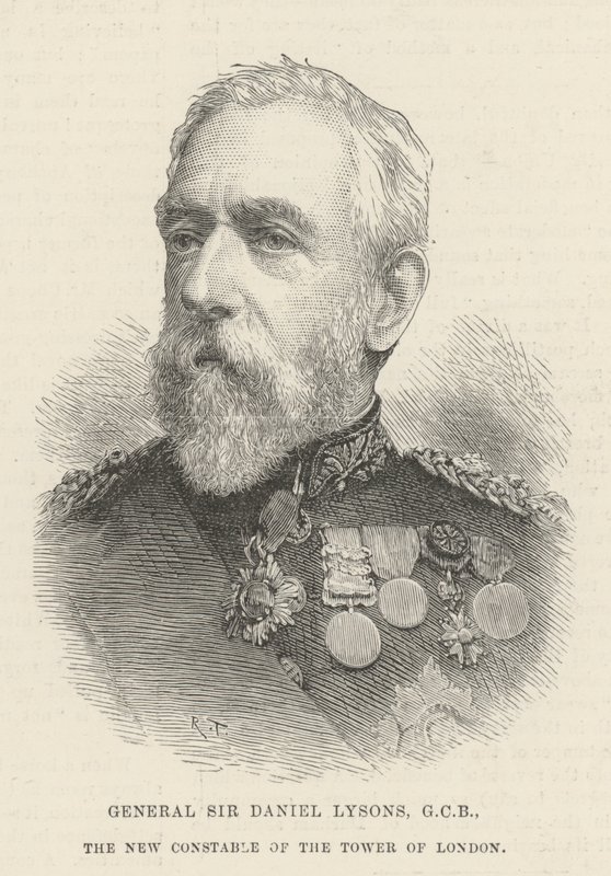 General Sir Daniel Lysons, GCB, the New Constable of the Tower of London by English School