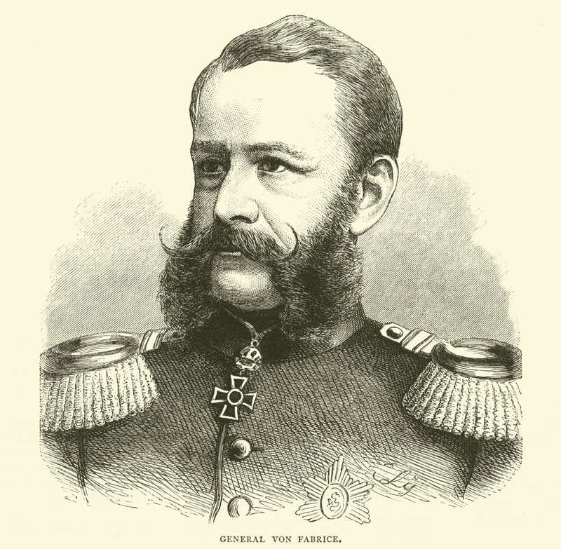 General Von Fabrice, October 1870 by English School