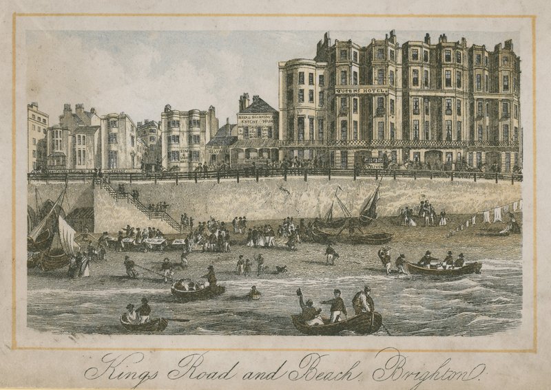 General View of Kings Road and Beach in Brighton by English School