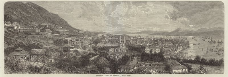 General view of Victoria in Hong Kong by English School