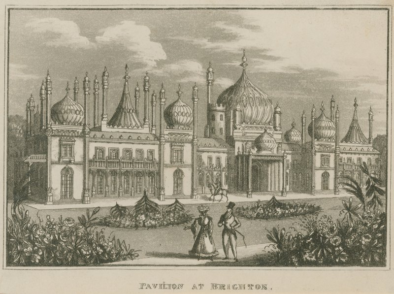 General View of the Royal Pavilion in Brighton by English School