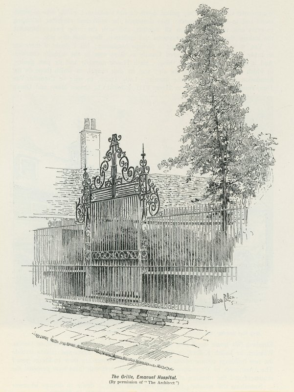 General View of the Grille at Emanuel Hospital by English School