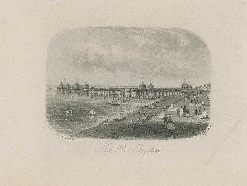 General view of the new pier in Brighton by English School