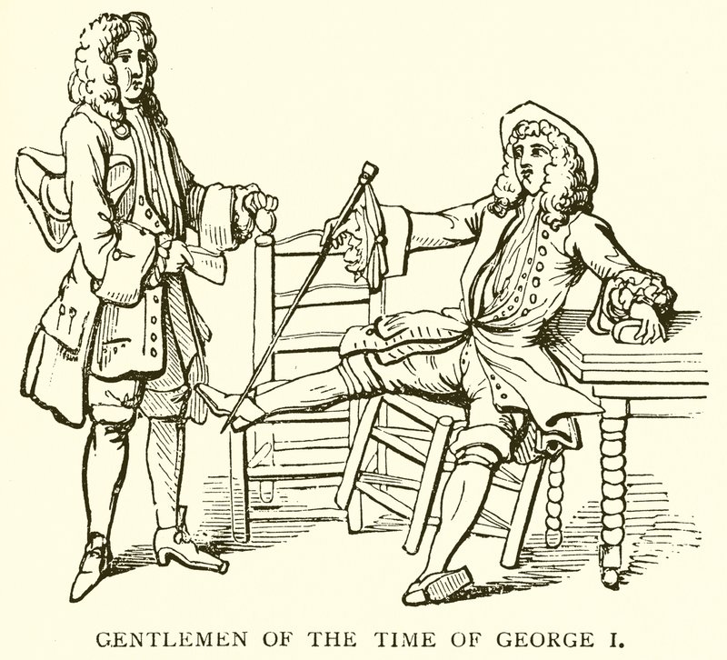 Gentlemen of the Time of George I by English School