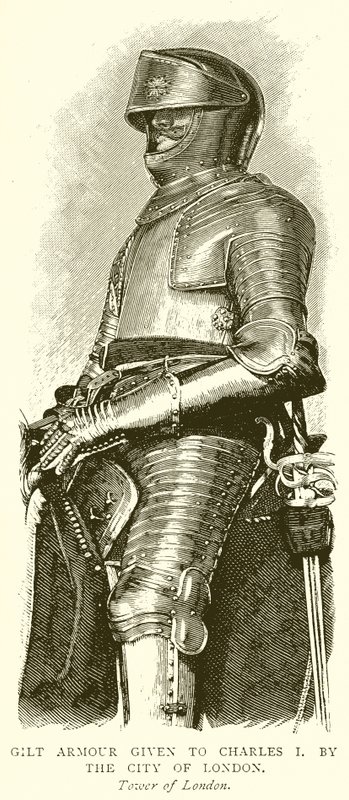 Gilt Armour given to Charles I by the City of London by English School