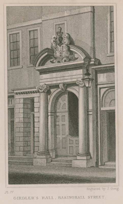 Girdlers Hall, Basinghall Street, London by English School