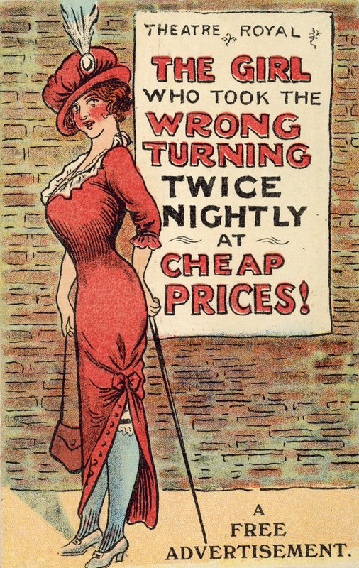 Girl Reading a Theatre Flier by English School