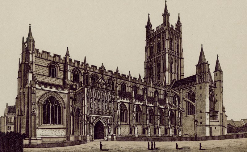 Gloucester Cathedral, from the South West by English School
