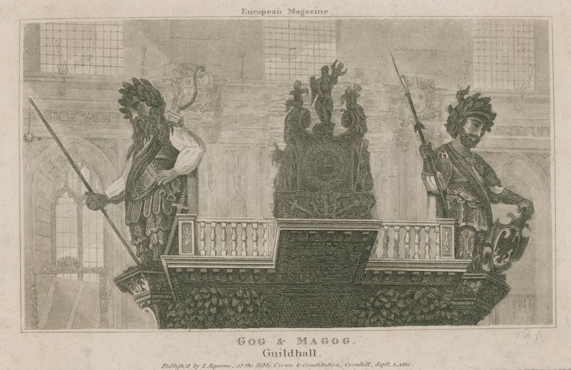 Gog and Magog, Guildhall, London by English School