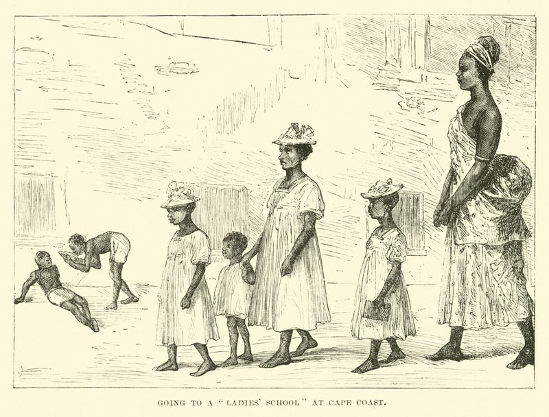 Going to a Ladies School at Cape Coast by English School