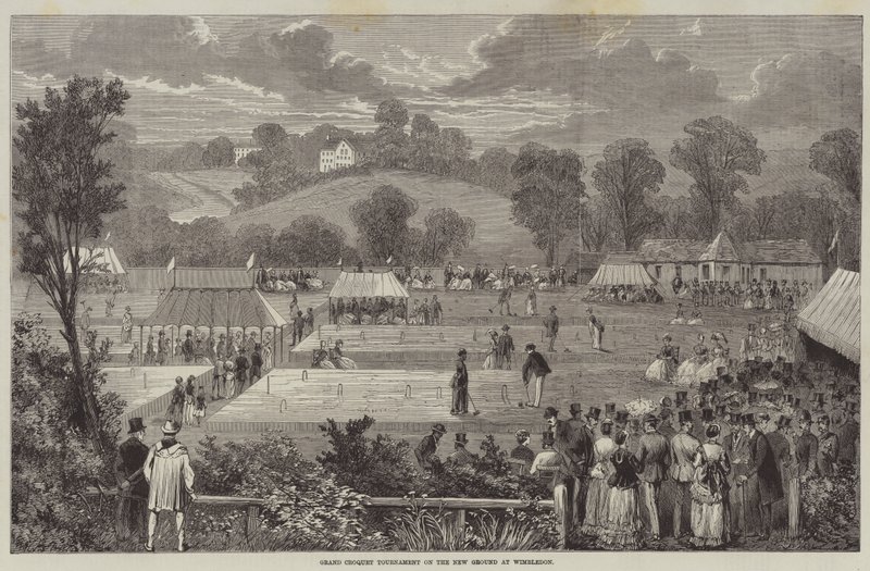 Grand Croquet Tournament on the New Ground at Wimbledon by English School