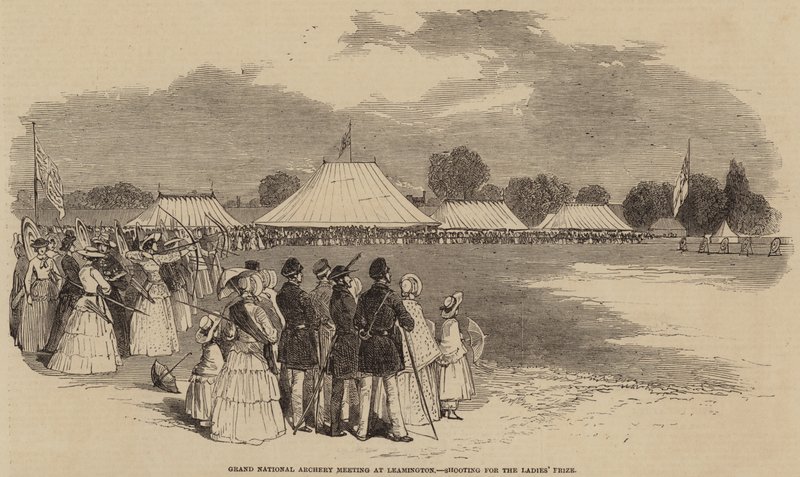 Grand National Archery Meeting at Leamington, Shooting for the Ladies