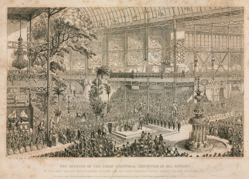 Great Exhibition, 1851, Opening on 1 May 1851 by English School