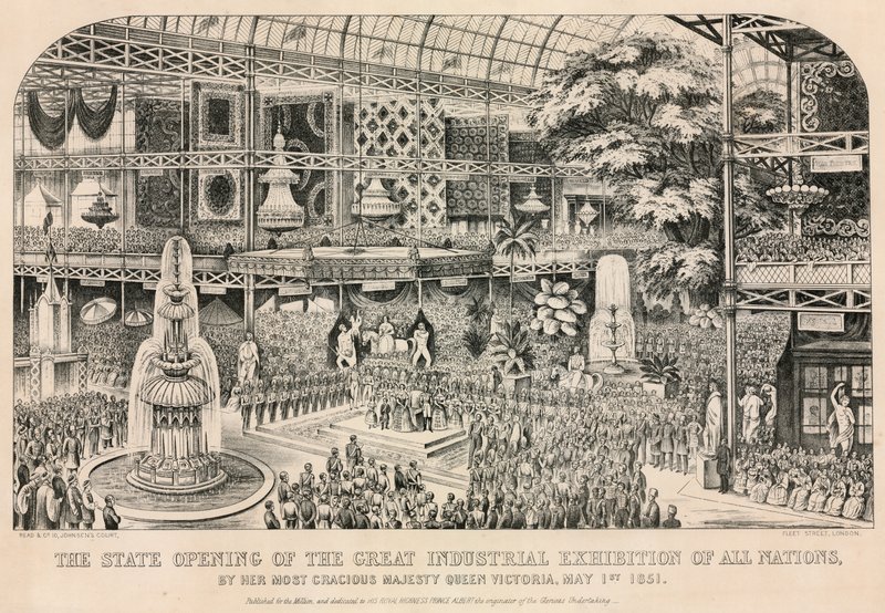 Great Exhibition, 1851, Opening on 1 May 1851 by English School