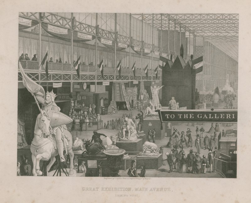Great Exhibition, Main Avenue, looking west by English School