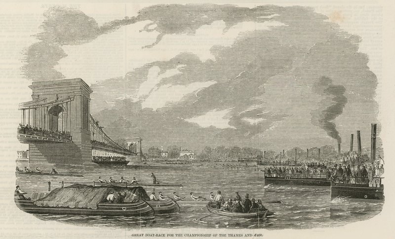 Great Boat Race for the Championship of the Thames by English School