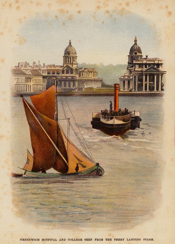 Greenwich Hospital and College Seen from the Ferry Landing Stage by English School