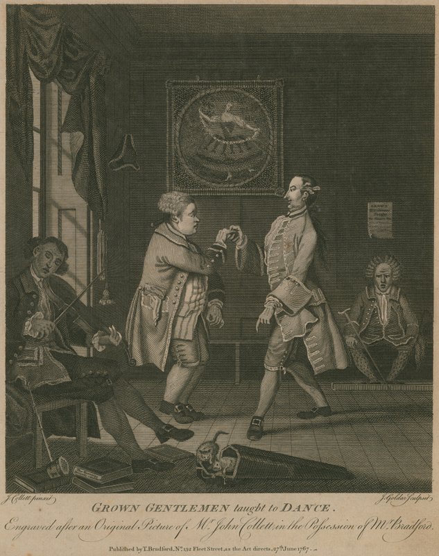 Grown Gentlemen Taught to Dance by English School
