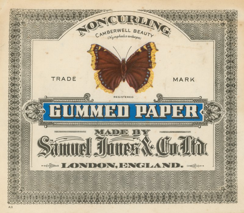Gummed Paper, made by Samuel Jones & Co Ltd, London by English School
