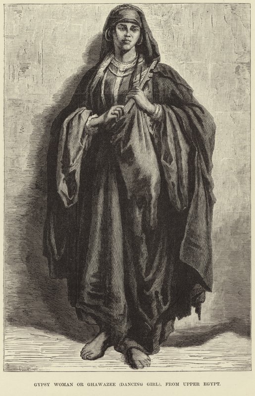 Gypsy Woman or Ghawzee from Upper Egypt by English School