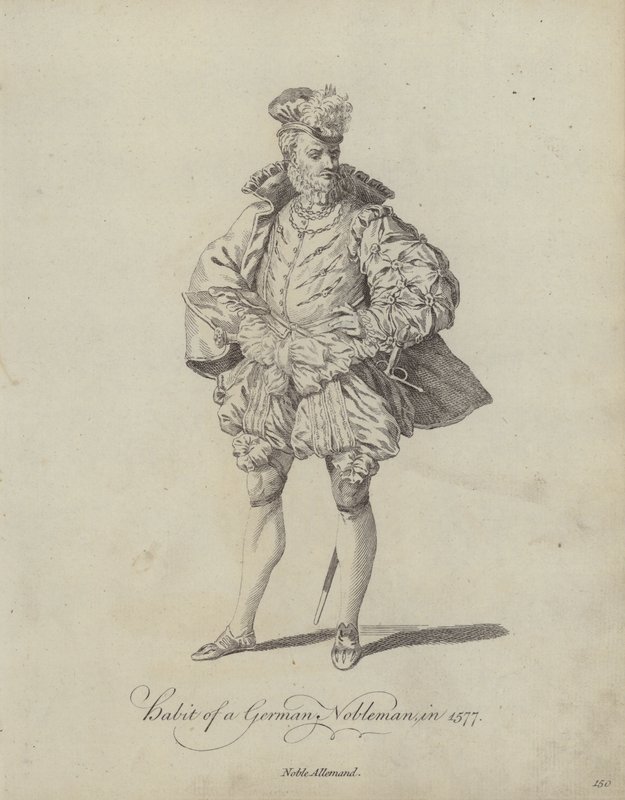 Habit of a German Nobleman in 1577 by English School