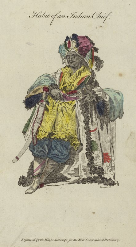 Habit of an Indian Chief by English School