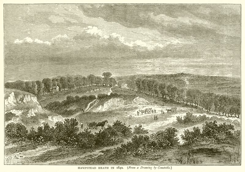 Hampstead Heath in 1840 by English School